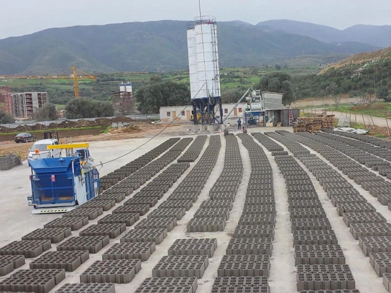 Машина для производства цементных кирпичей