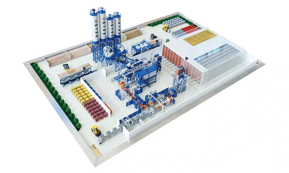 Полностью автоматическая машина для производства блоков